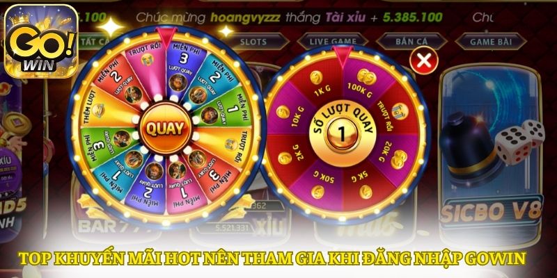 Khám phá các khuyến mãi hấp dẫn ngay khi đăng nhập Gowin.